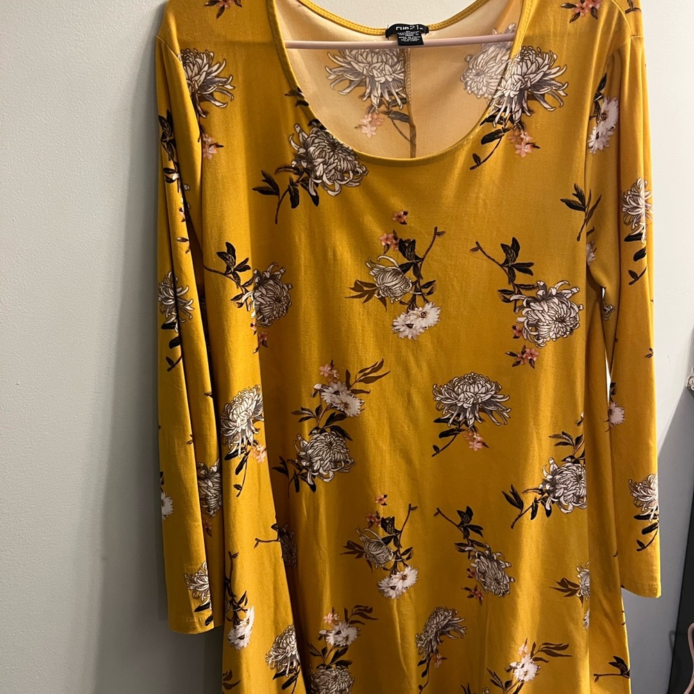 Floral Yellow Dress